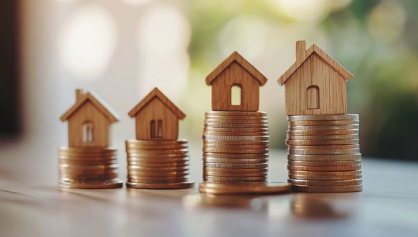 延床面積と固定資産の関係のイメージ画像